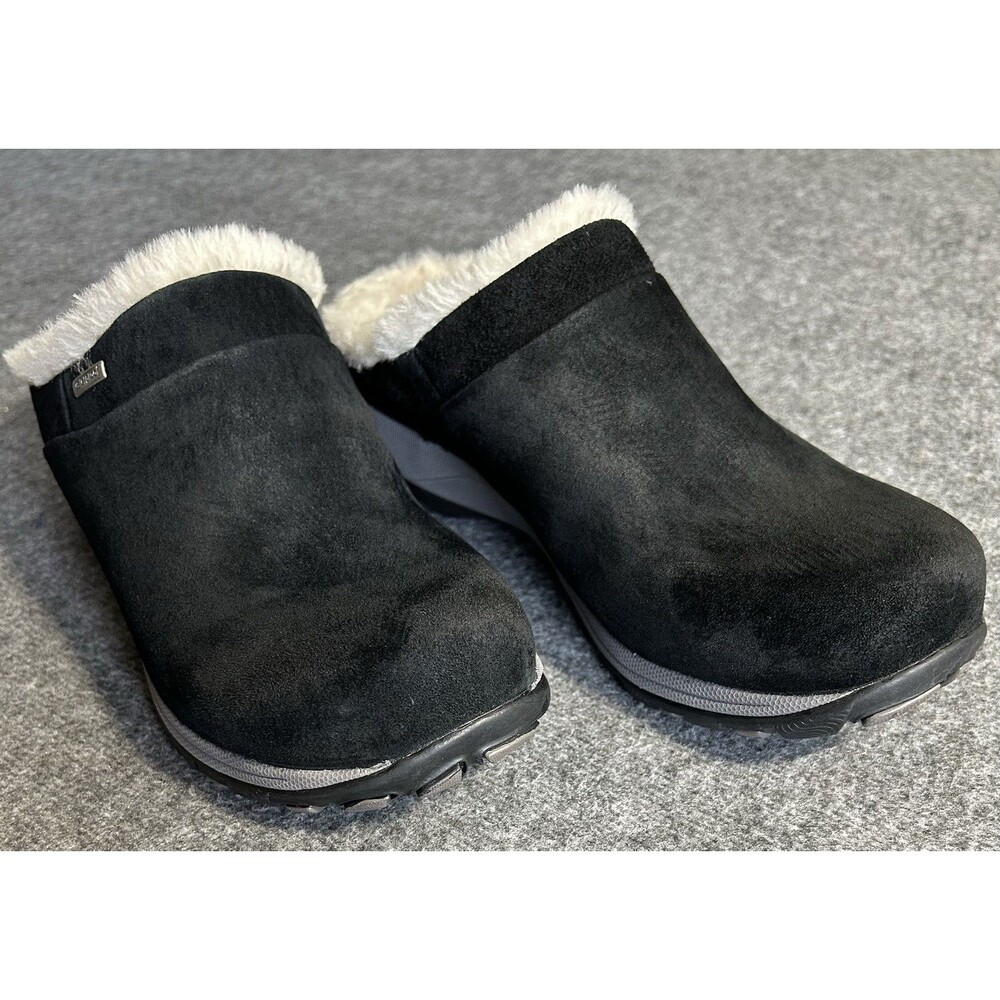 Dansko Parson Clogs Women’s 6.5 Black Suede Fur Lined Slip On Shoes Waterproof - Picture 7 of 15